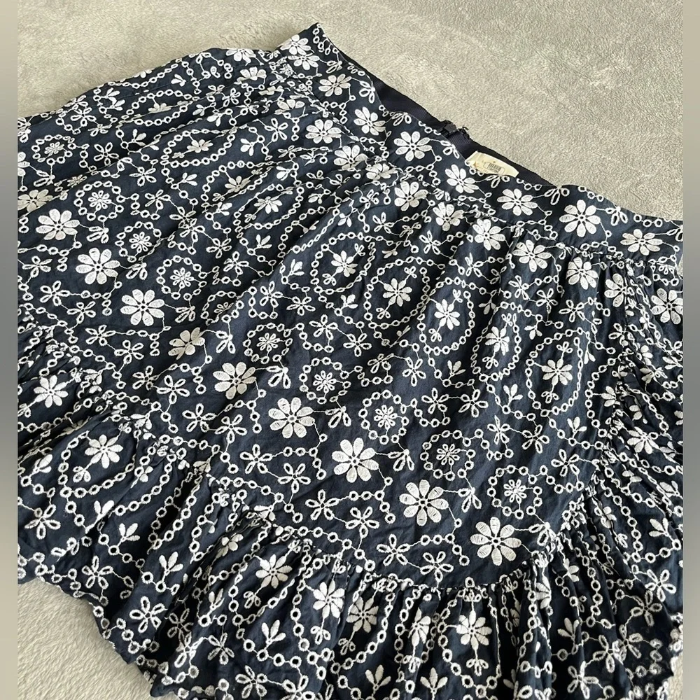 Kate Spade Shore Thing Eyelet Wrap Mini Skirt Size 12